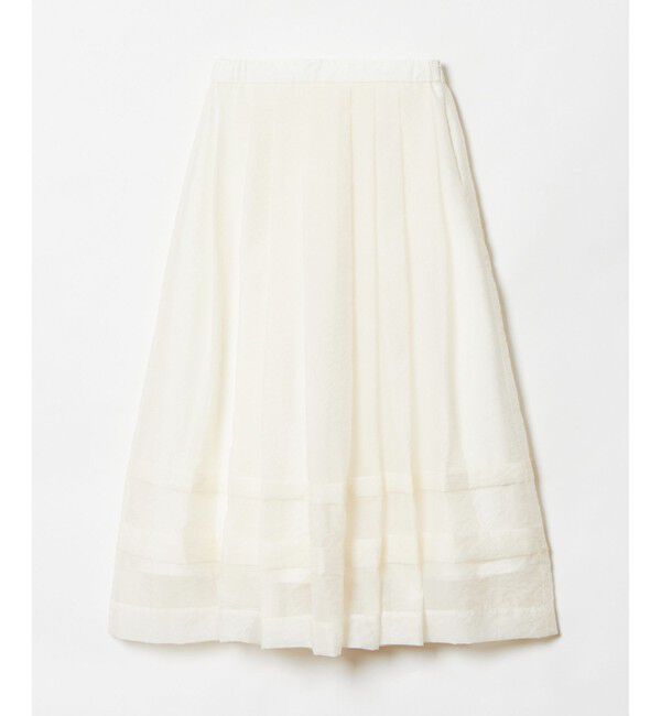 allureville「シアーオーガンタックギャザースカート」|スカート|