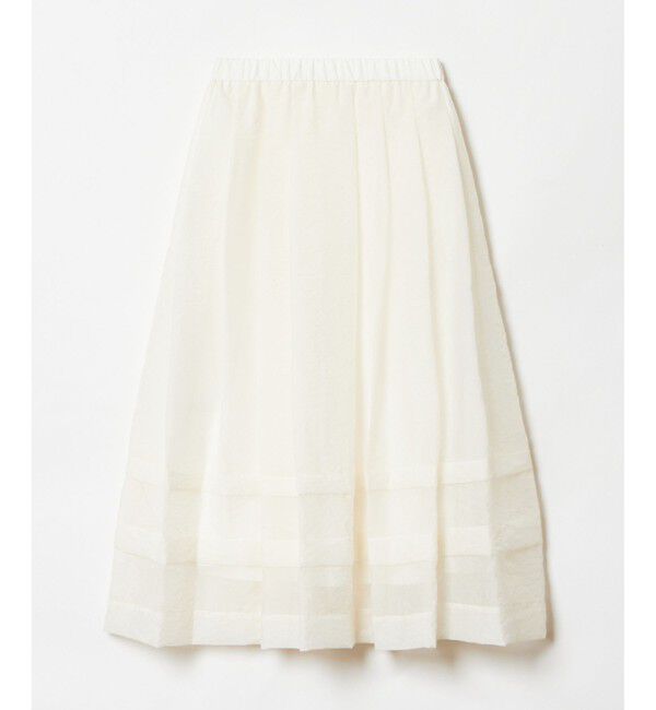 allureville「シアーオーガンタックギャザースカート」|スカート|