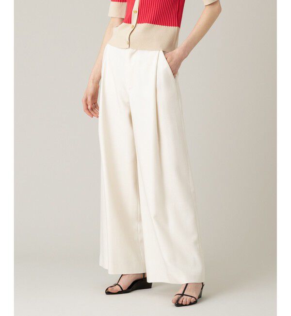 LOULOU WILLOUGHBY「【LOULOU WILLOUGHBY】トリッカーオックスワイドパンツ」|チノ|