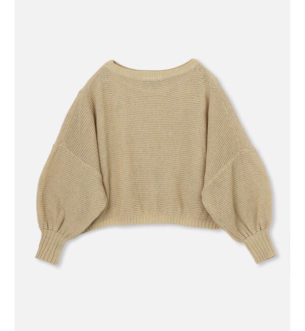 allureville「ドロップ天竺クロップドプルオーバー」|ニット・セーター|