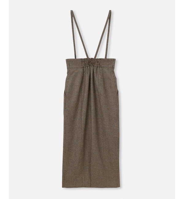 allureville「【セットアップ対応可能】ガンクラブチェックジップスカート」|タイト|