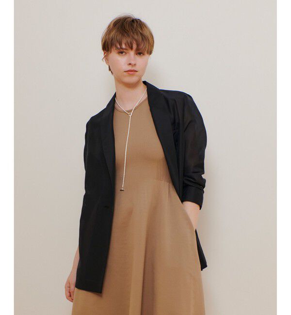 allureville「ライトオーガンジーシアージャケット」|テーラードジャケット|