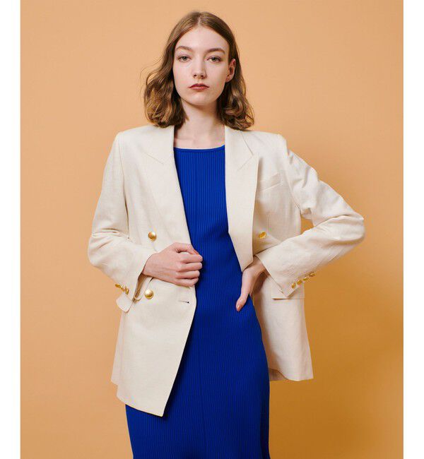 allureville「シャークスキンダブルブレストジャケット」|テーラードジャケット|