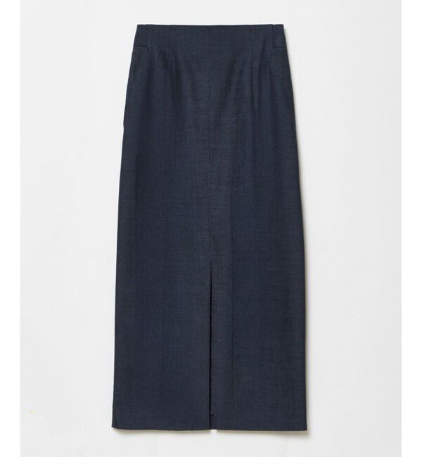 allureville「デニムライクスリットスカート」|タイト|