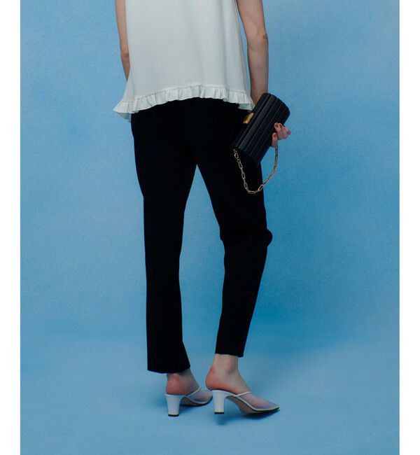 LOULOU WILLOUGHBY「【LOULOU WILLOUGHBY】ハイバックテーパードパンツ」|スラックス|