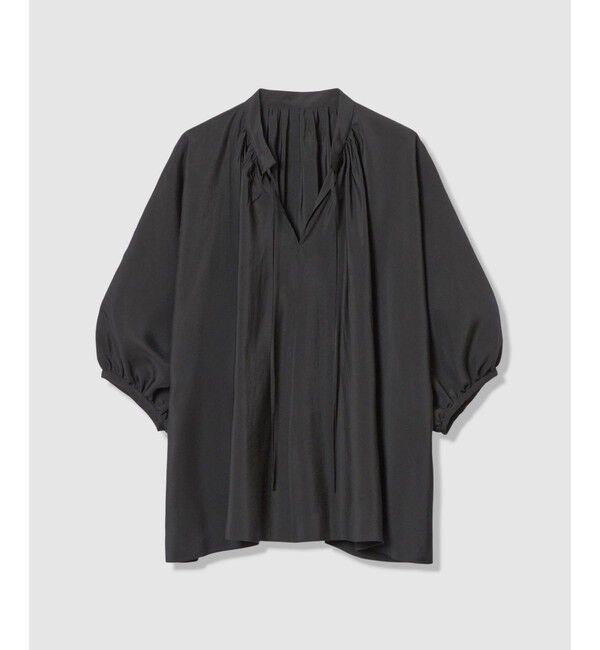 allureville「ギャザーボリュームスタンドブラウス」|シャツ・ブラウス|