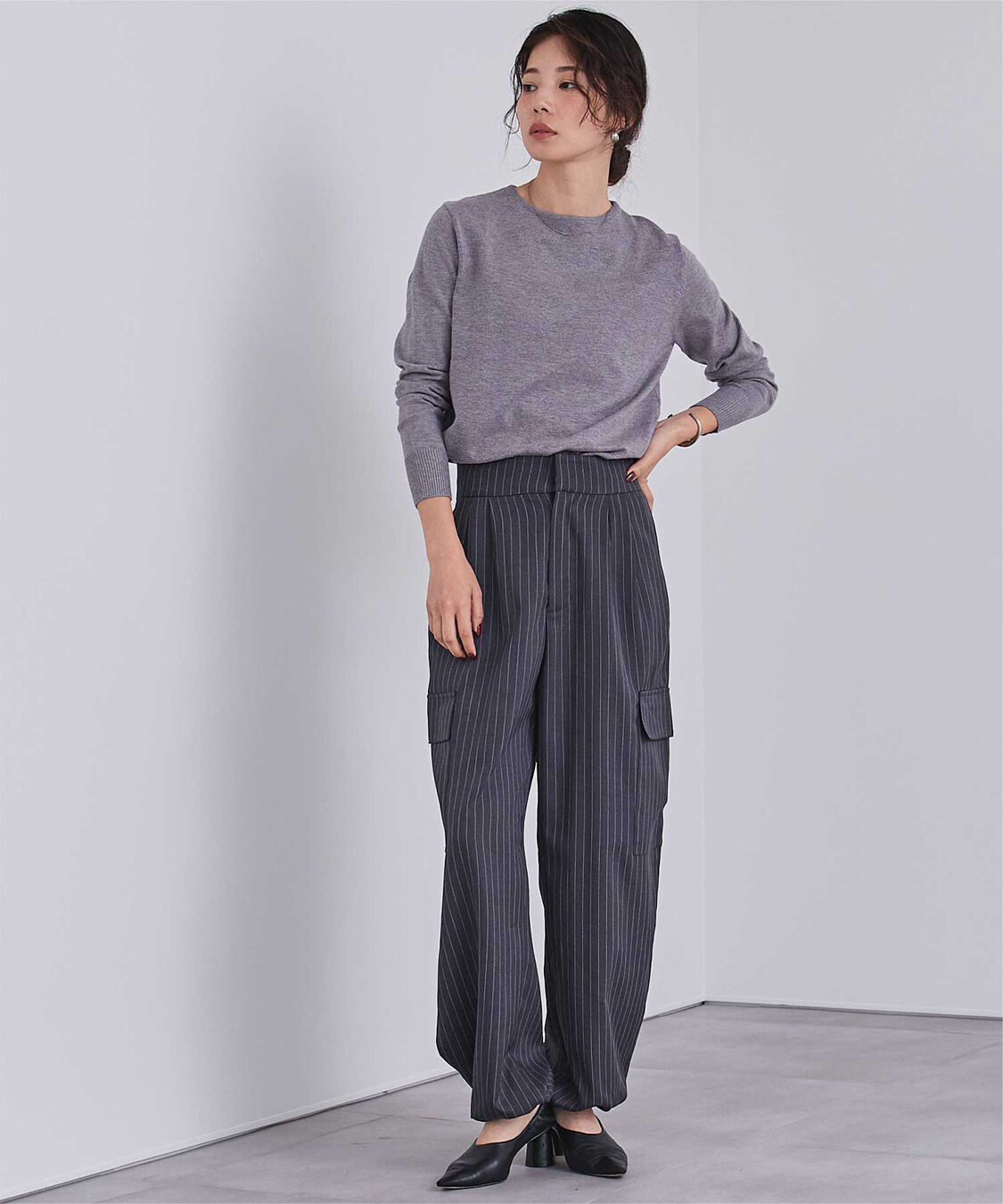 ur's「カシミヤタッチクルーネックニットトップス」|ニット・セーター|