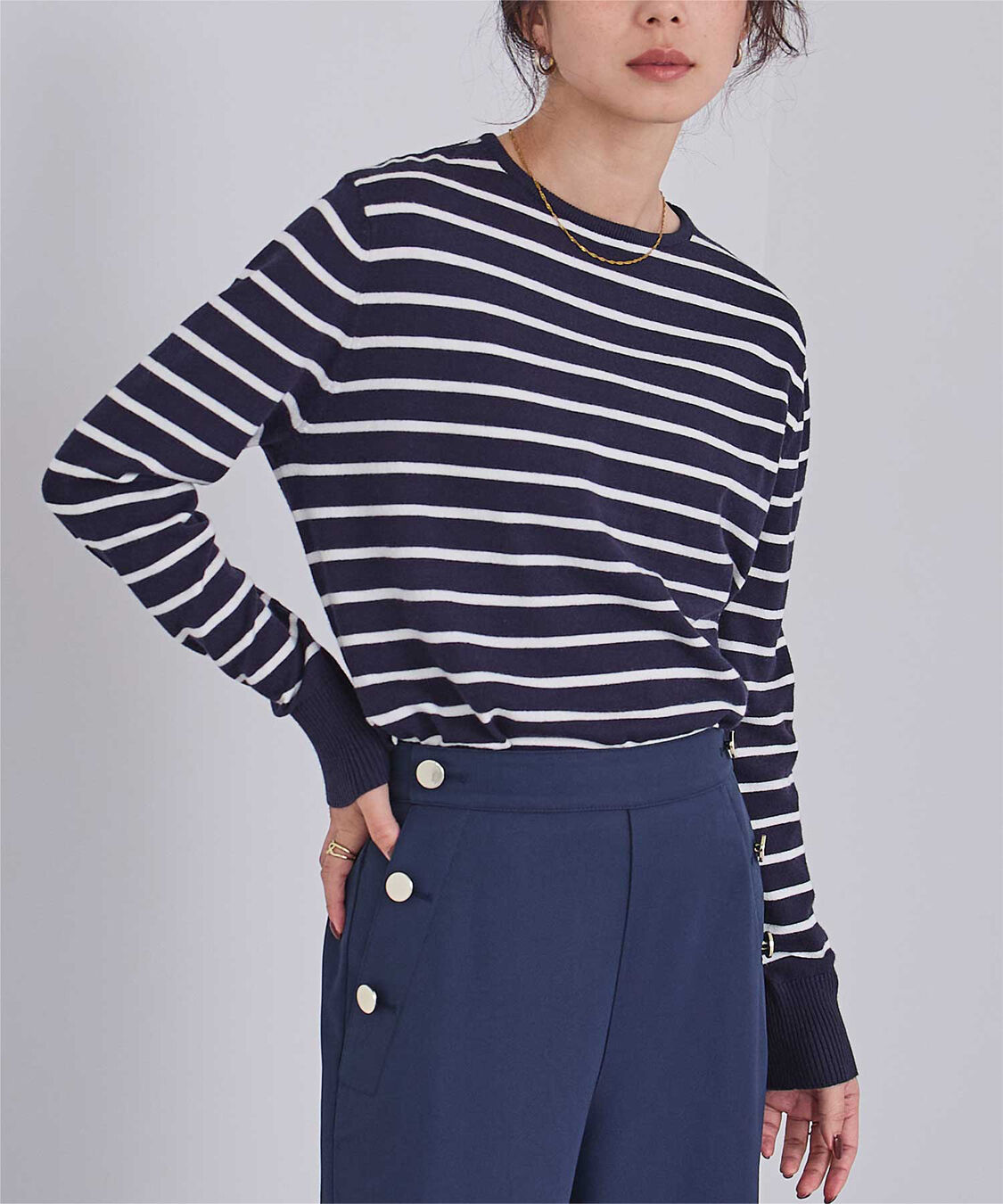 ur's「カシミヤタッチクルーネックニットトップス」|ニット・セーター|