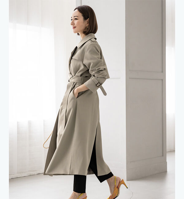 ur's「【星玲奈さんコラボアイテム】ダブルトレンチコート」|トレンチコート|