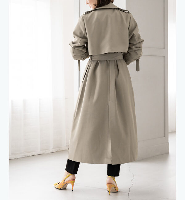 ur's「【星玲奈さんコラボアイテム】ダブルトレンチコート」|トレンチコート|