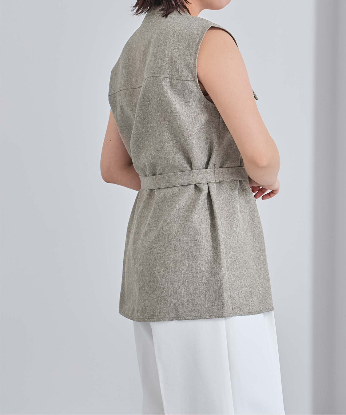 ur's「リネンライクノースリーブトップス」|シャツ・ブラウス|