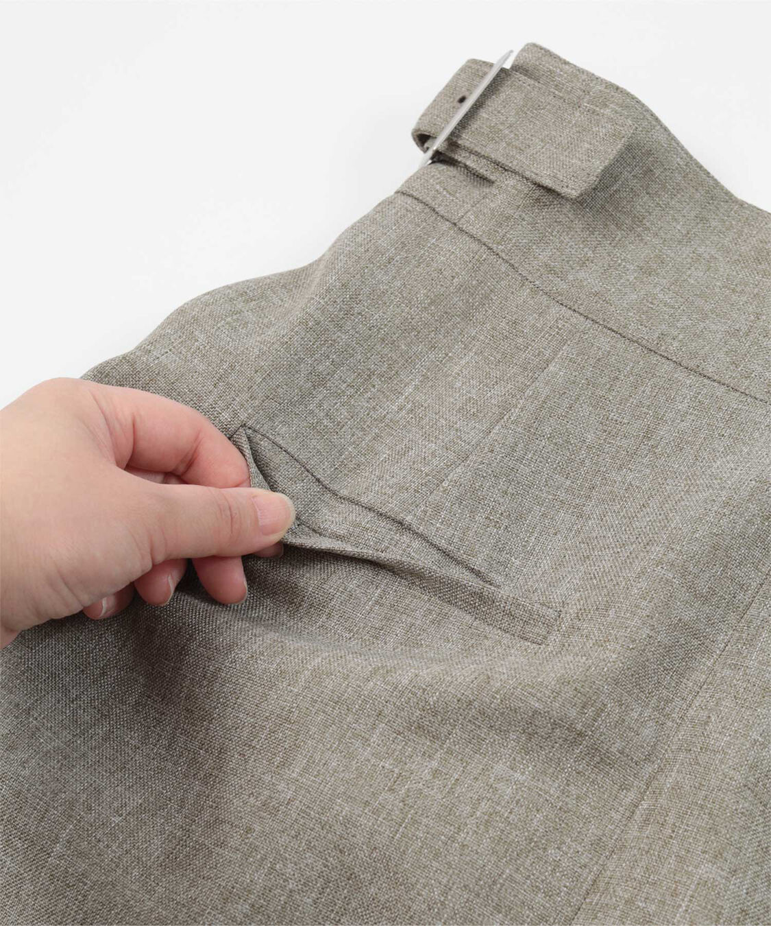 ur's「リネンライクサイドベルトデザインタイトスカート」|スカート|