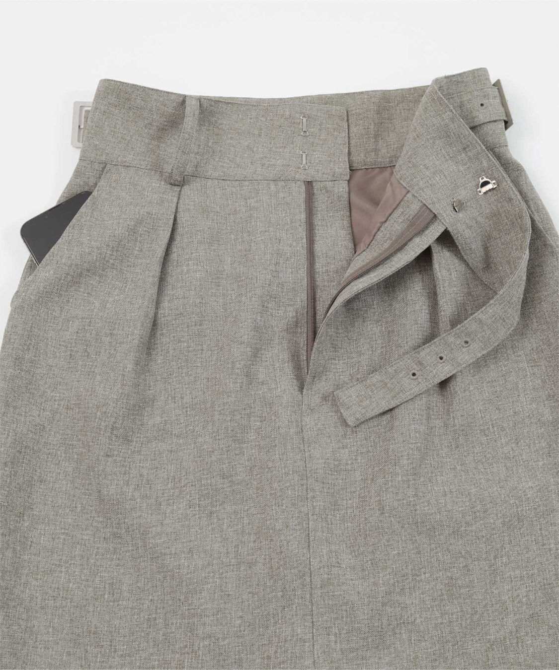 ur's「リネンライクサイドベルトデザインタイトスカート」|スカート|