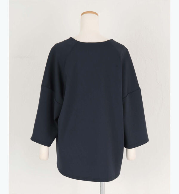 ur's「【八田真理子さんコラボアイテム】ボンディングデザインネックオーバーサイズトップス」|Tシャツ・カットソー|