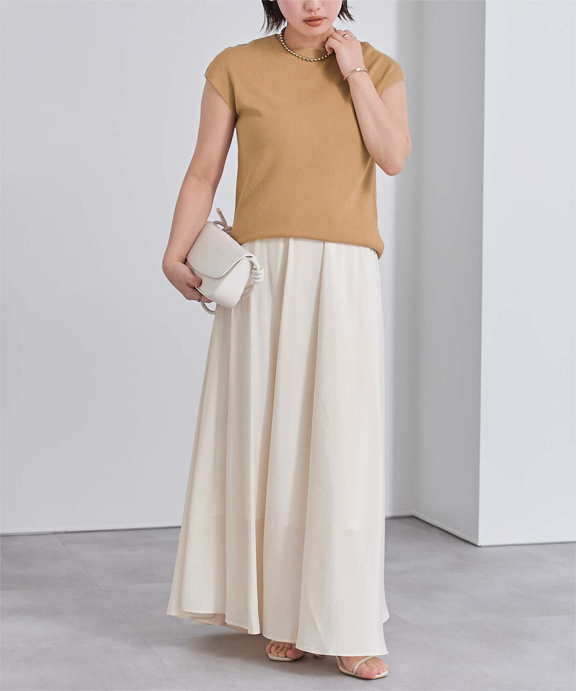 ur's「プチハイネックフレンチスリーブニット」|ニット・セーター|