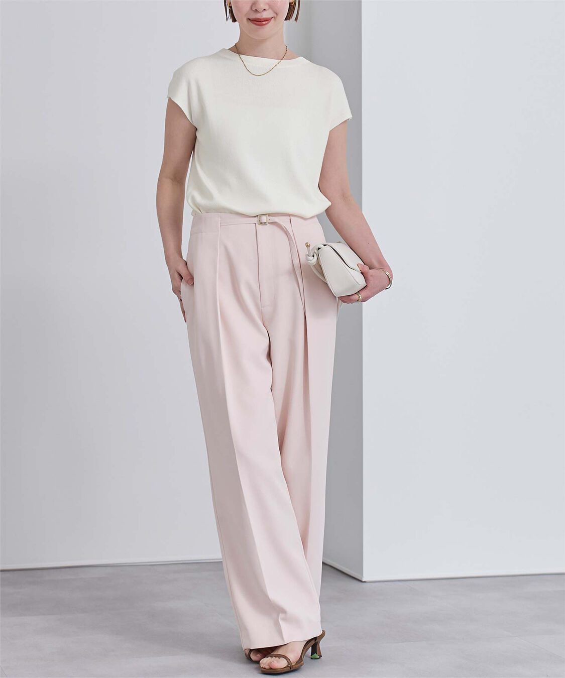 ur's「プチハイネックフレンチスリーブニット」|ニット・セーター|