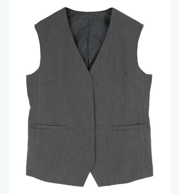 ur's「Vネックジレ/ベスト」|ベスト・ジレ|チャコール