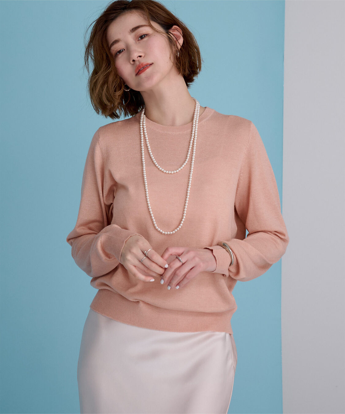 ur's「クルーネックハイゲージニット」|ニット・セーター|