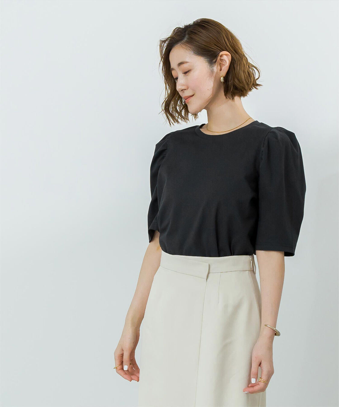 ur's「汗染み防止パフスリーブTシャツ」|Tシャツ・カットソー|