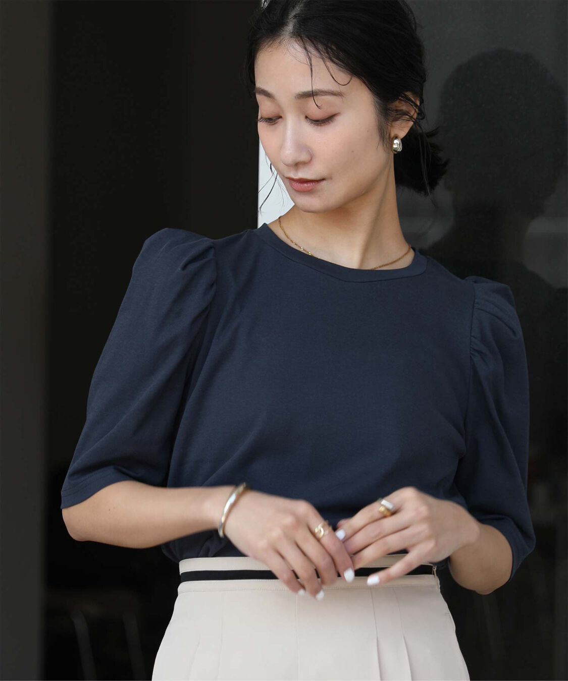 ur's「汗染み防止パフスリーブTシャツ」|Tシャツ・カットソー|