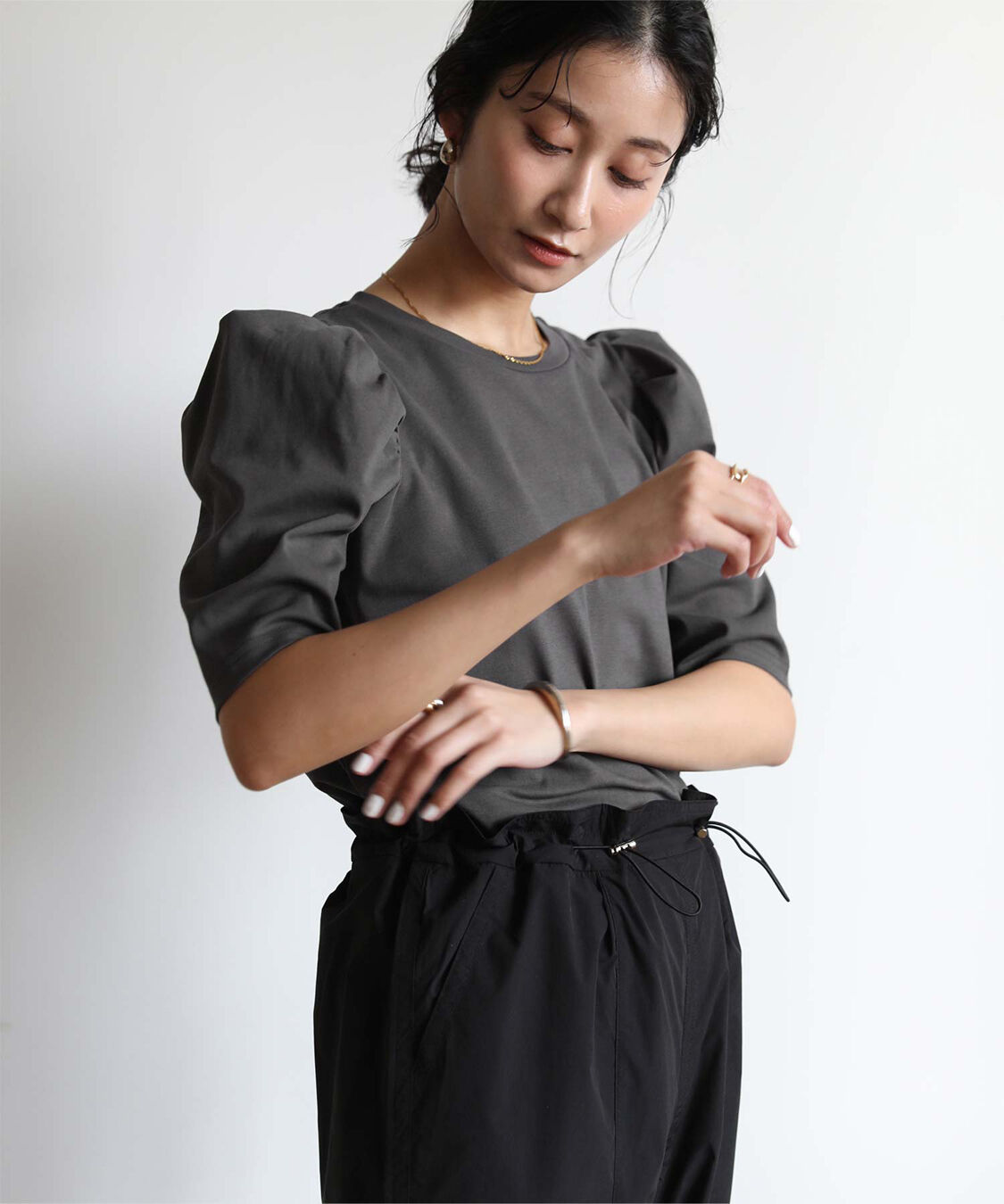 ur's「汗染み防止パフスリーブTシャツ」|Tシャツ・カットソー|