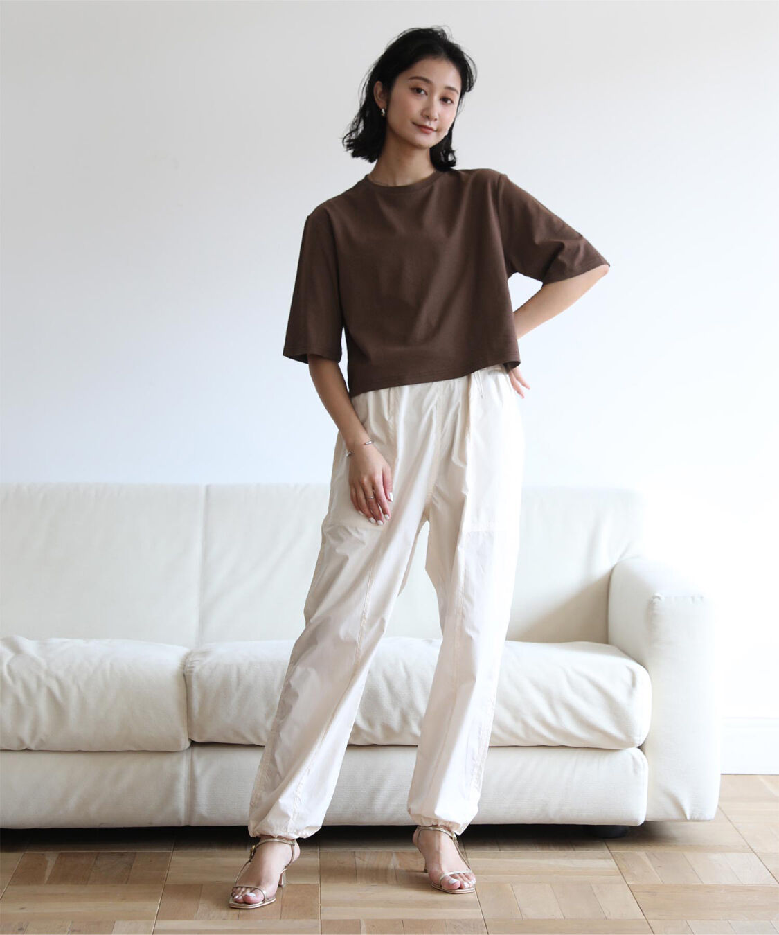 ur's「汗染み防止クロップドTシャツ」|Tシャツ・カットソー|