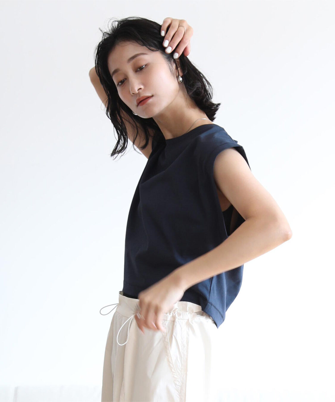 ur's「汗染み防止ワイドスリーブTシャツ」|Tシャツ・カットソー|