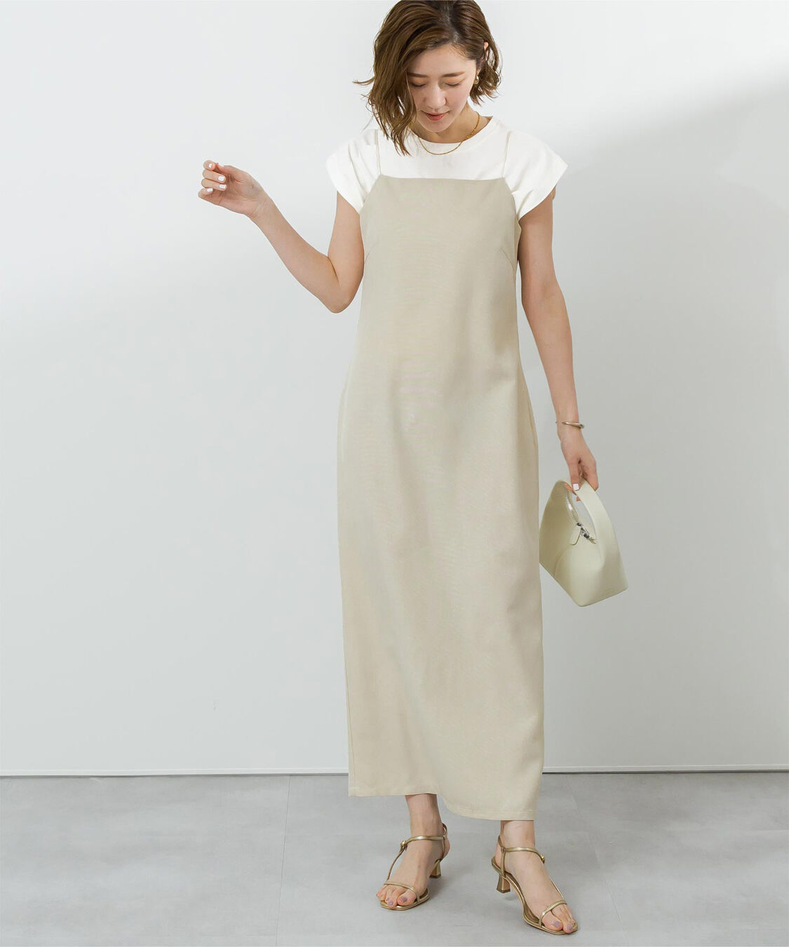 ur's「汗染み防止ワイドスリーブTシャツ」|Tシャツ・カットソー|