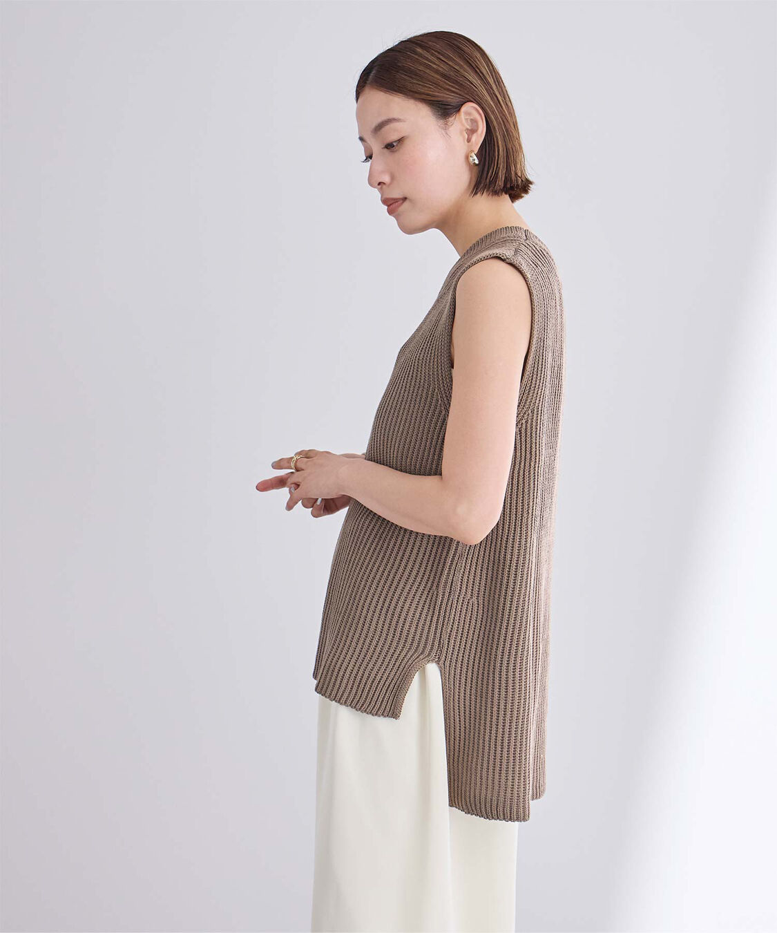 ur's「ローゲージニットベスト」|ニット・セーター|