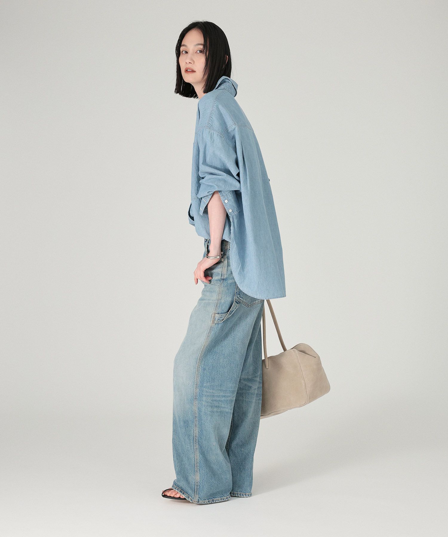 BABYLONE「シャンブレーワークシャツ」|シャツ・ブラウス|