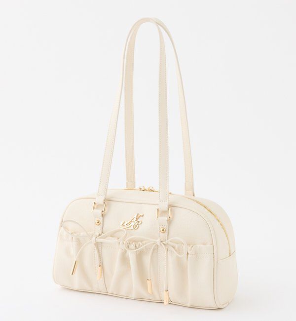  「ドロストリボン付きスクエアバッグ」|ショルダー・メッセンジャー|