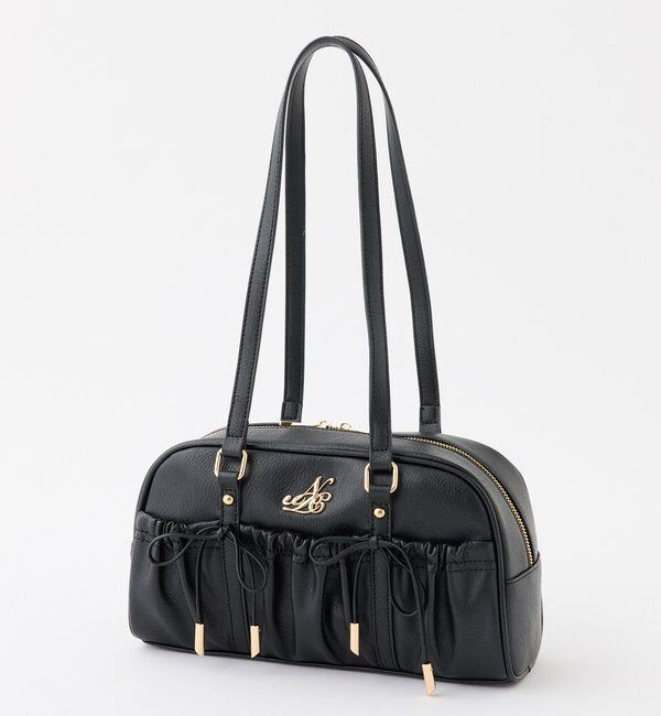  「ドロストリボン付きスクエアバッグ」|ショルダー・メッセンジャー|