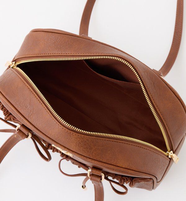  「ドロストリボン付きスクエアバッグ」|ショルダー・メッセンジャー|