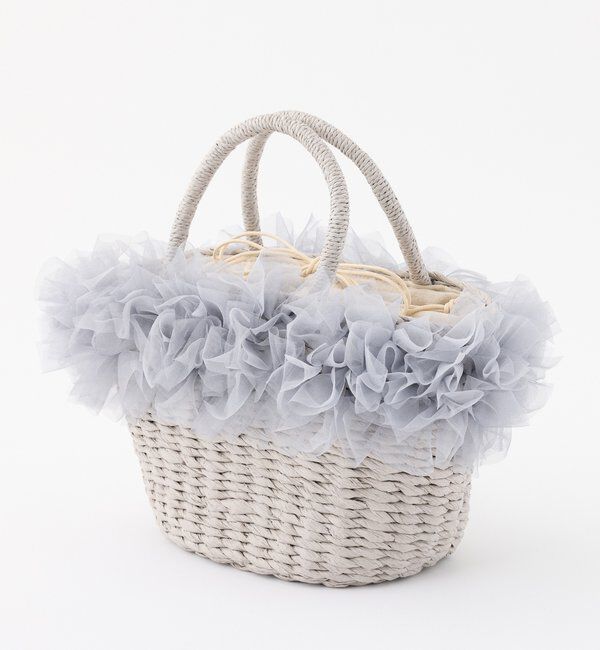  「チュール付きカゴバッグ」|ショルダー・メッセンジャー|