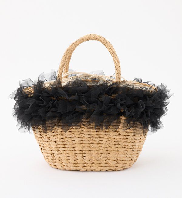  「チュール付きカゴバッグ」|ショルダー・メッセンジャー|