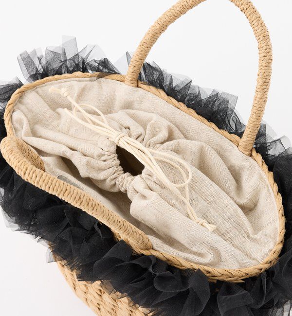  「チュール付きカゴバッグ」|ショルダー・メッセンジャー|