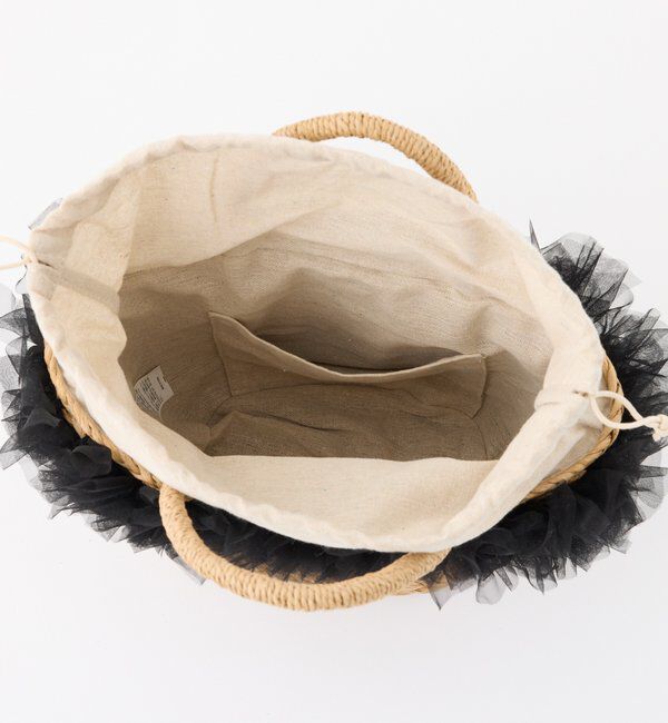  「チュール付きカゴバッグ」|ショルダー・メッセンジャー|