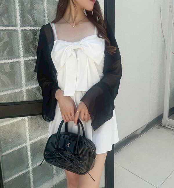  「swimwear/フロントリボン羽織りSET(4点セット)」|その他|