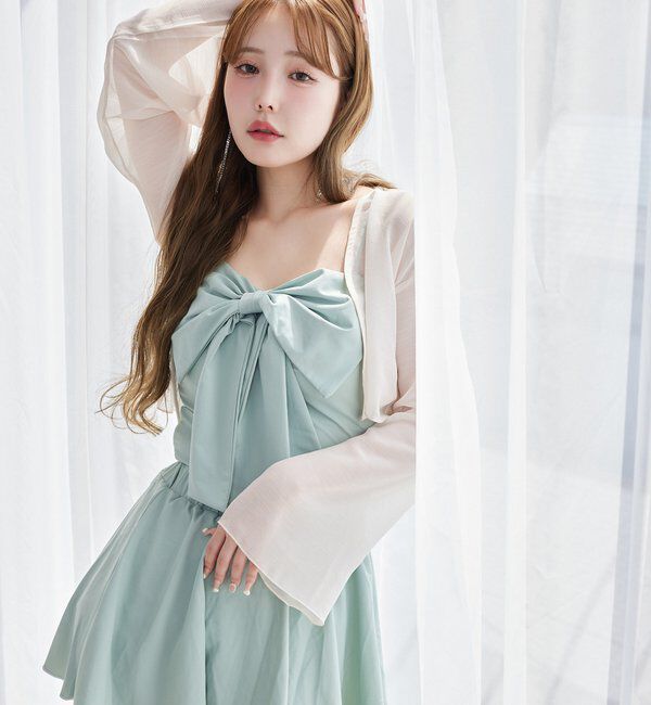  「swimwear/フロントリボン羽織りSET(4点セット)」|その他|ミント