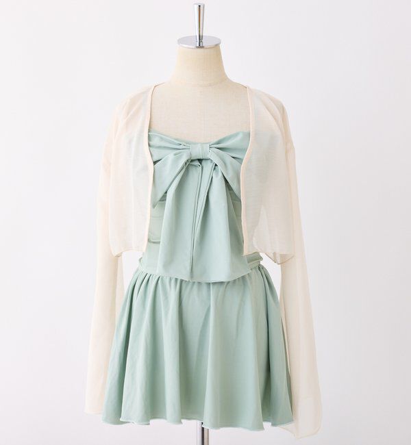  「swimwear/フロントリボン羽織りSET(4点セット)」|その他|