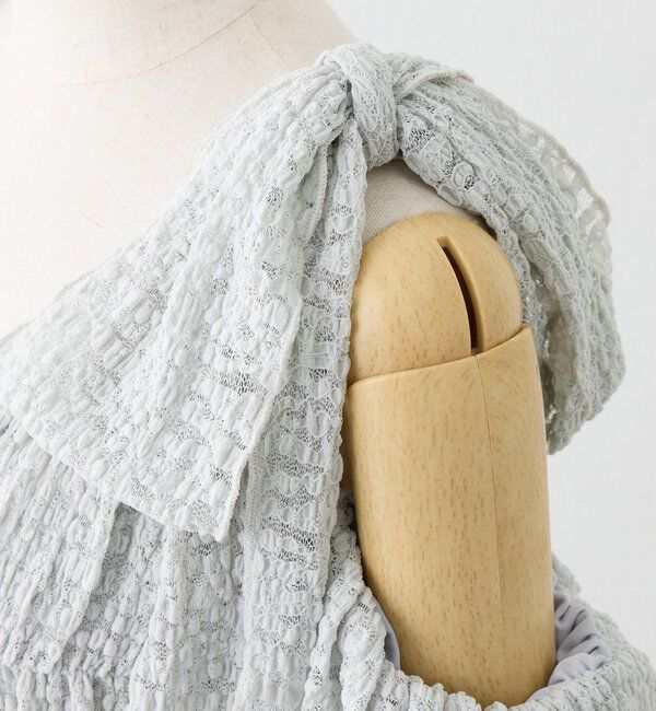  「swimwear/シャーリングオフショル-バルーンミニスカート（3点セット)」|その他|