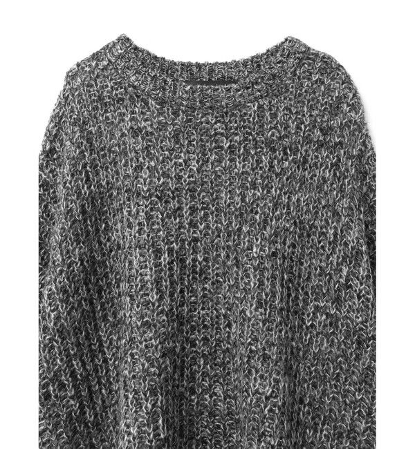 mizuiro ind「mizuiro ind へアリーワイドプルオーバー」|ニット・セーター|