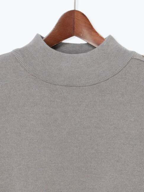 Te chichi「スタンドショルダーメタルボタンニット」|ニット・セーター|