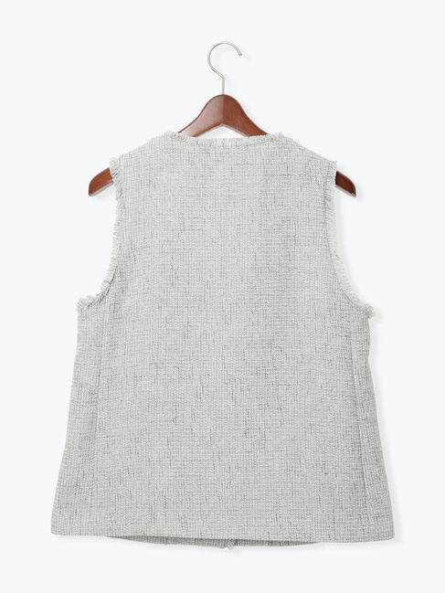 Te chichi「【セレモニーアイテム】ツイードVネックジレ」|ダウンベスト・ベスト|