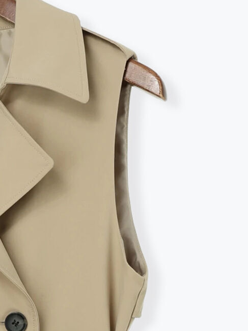 Te chichi「ロングトレンチジレ」|ダウンベスト・ベスト|