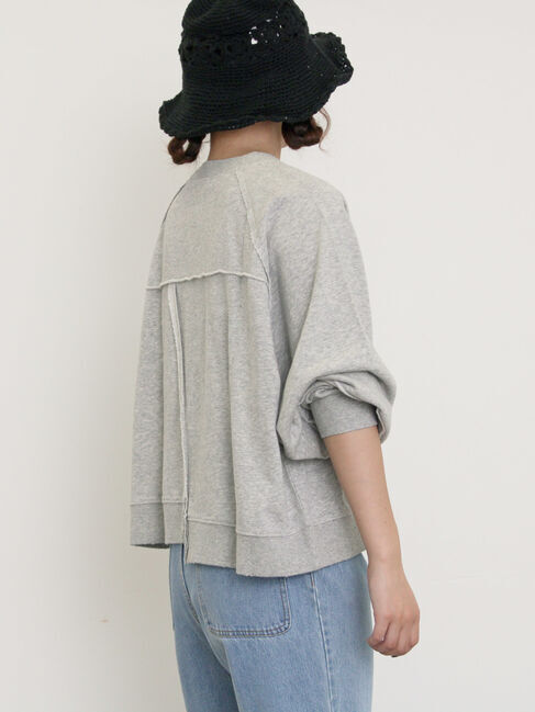 Samansa Mos2「ミニ裏毛ブロッキングショートスウェット」|Tシャツ・カットソー|