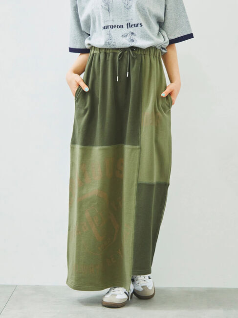 SM2「裏毛プリント配色アシメスカート」|スカート|