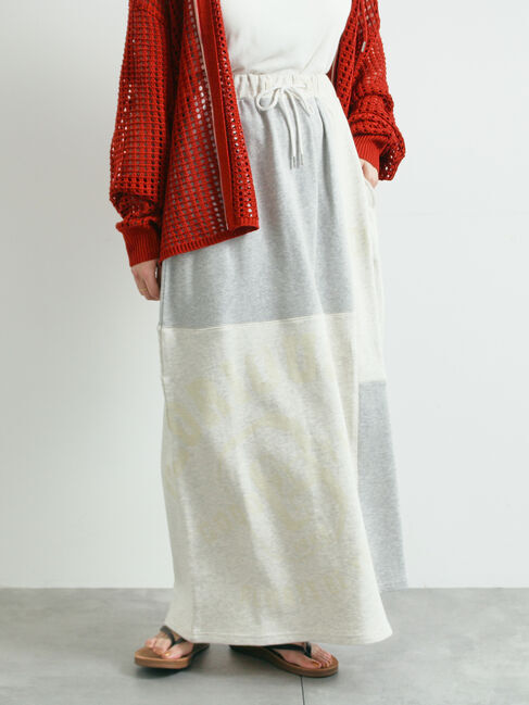 SM2「裏毛プリント配色アシメスカート」|スカート|