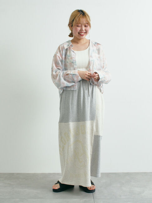 SM2「裏毛プリント配色アシメスカート」|スカート|