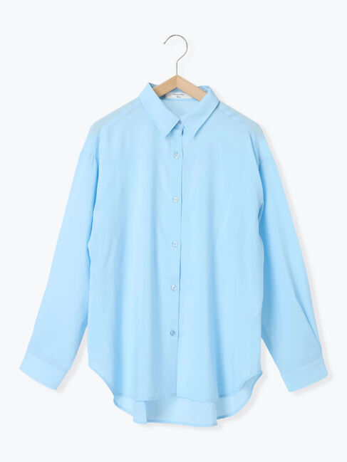 Samansa Mos2 blue「【接触冷感】マルチスタイルシャツ」|シャツ・ブラウス|